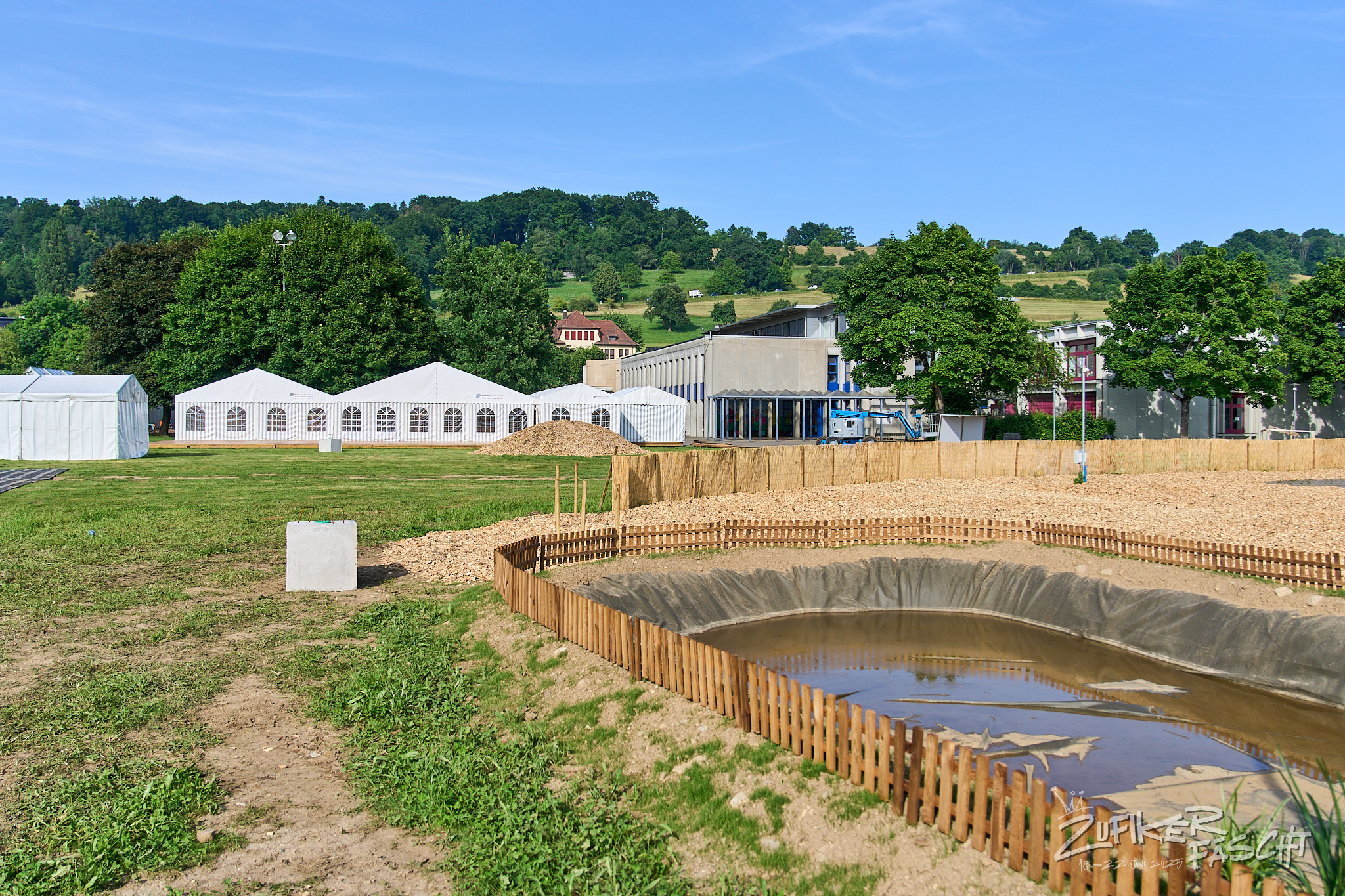 Wasserknappheit im Löschwasserbecki